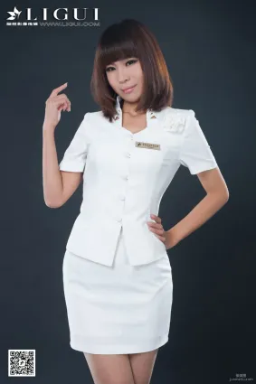 Model 甜甜《職業裝肉絲襪絲足》上下全集 [麗櫃LiGui] 美腿玉足寫真圖片