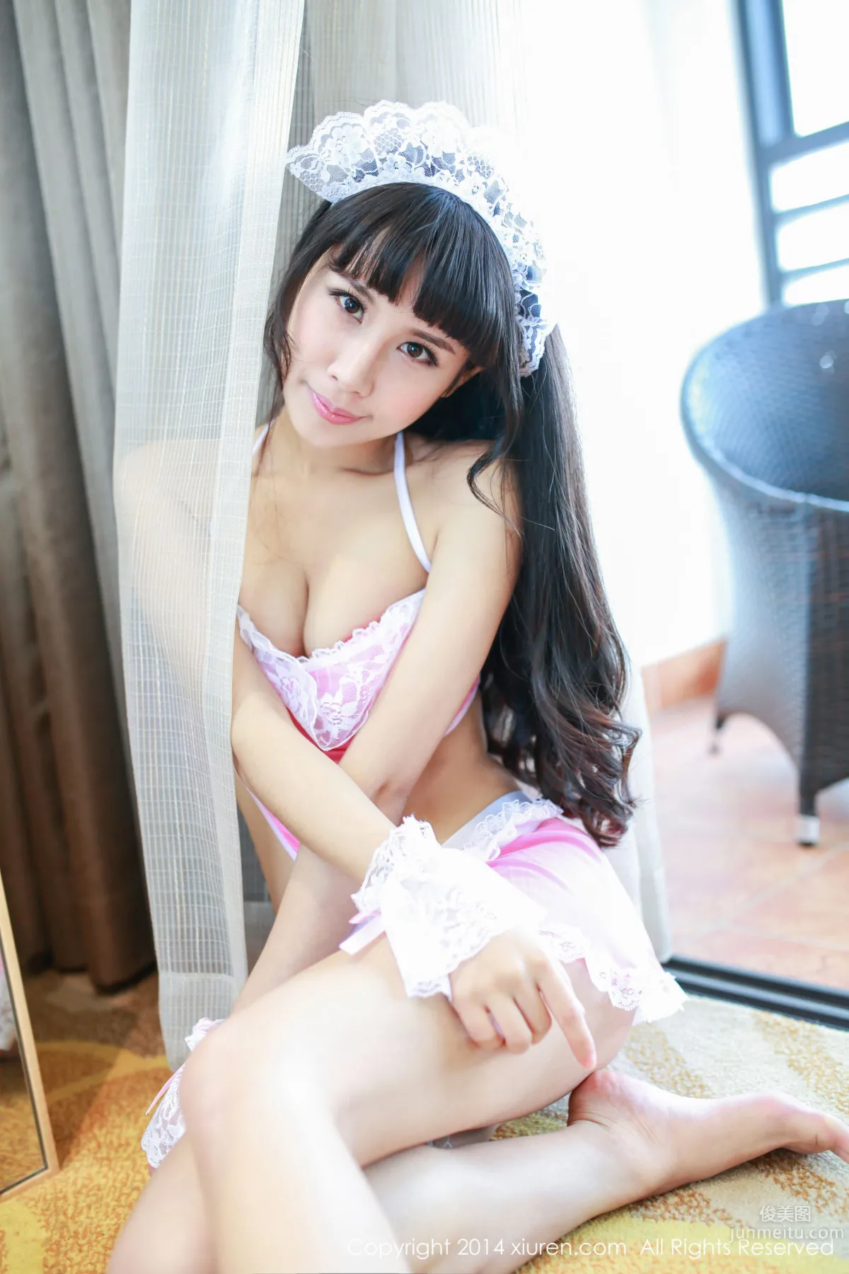 涵涵Blackangela《厨娘装+猫耳cosplay》 [秀人网XiuRen] No.132 写真集6