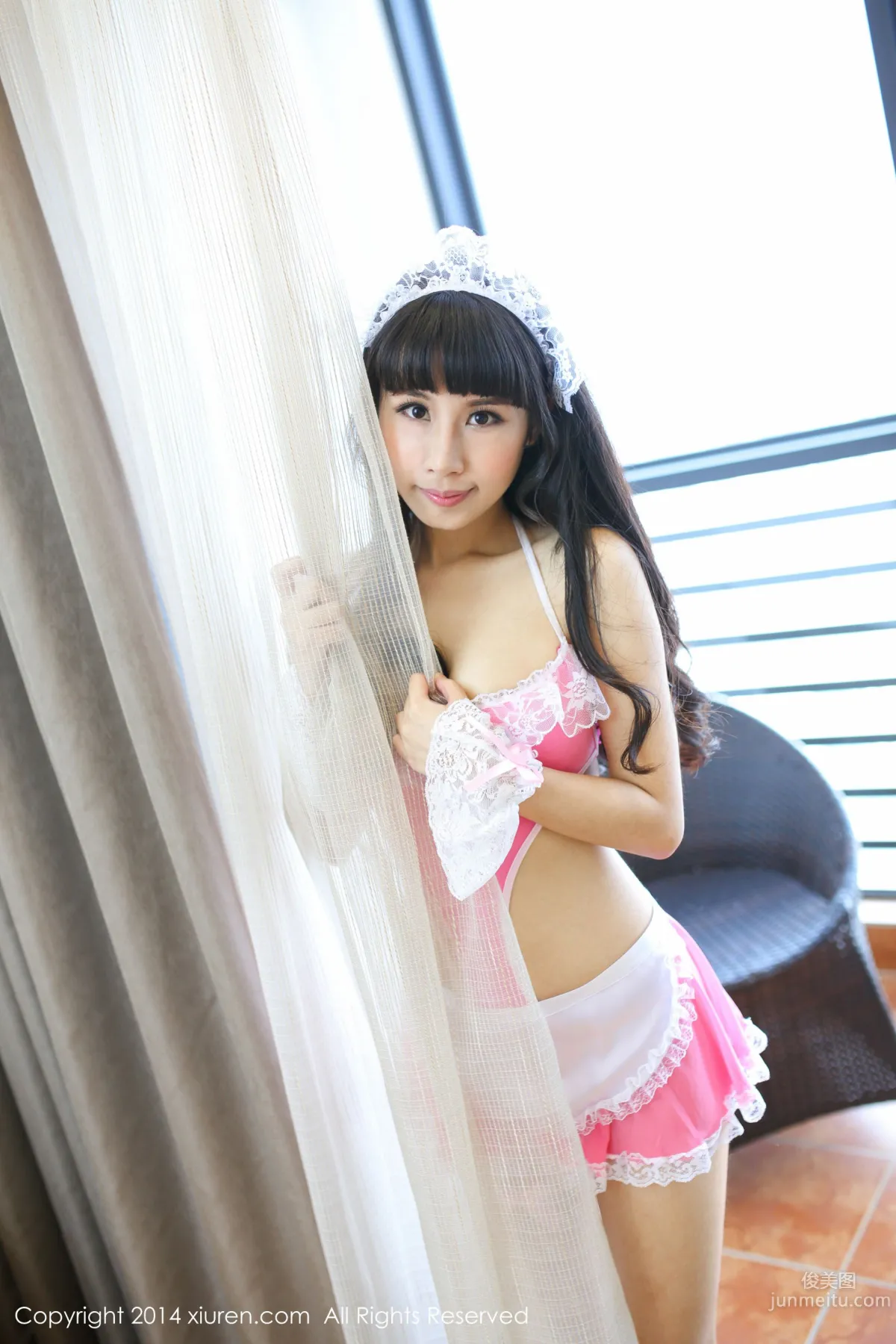 涵涵Blackangela《厨娘装+猫耳cosplay》 [秀人网XiuRen] No.132 写真集1