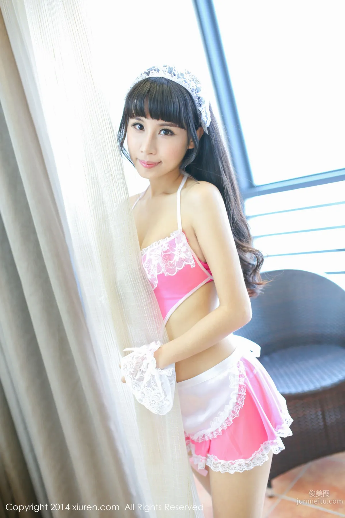 涵涵Blackangela《厨娘装+猫耳cosplay》 [秀人网XiuRen] No.132 写真集2