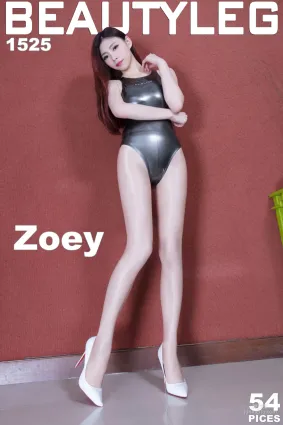 腿模Zoey《絲襪高叉》 [Beautyleg] NO.1525 美腿寫真集