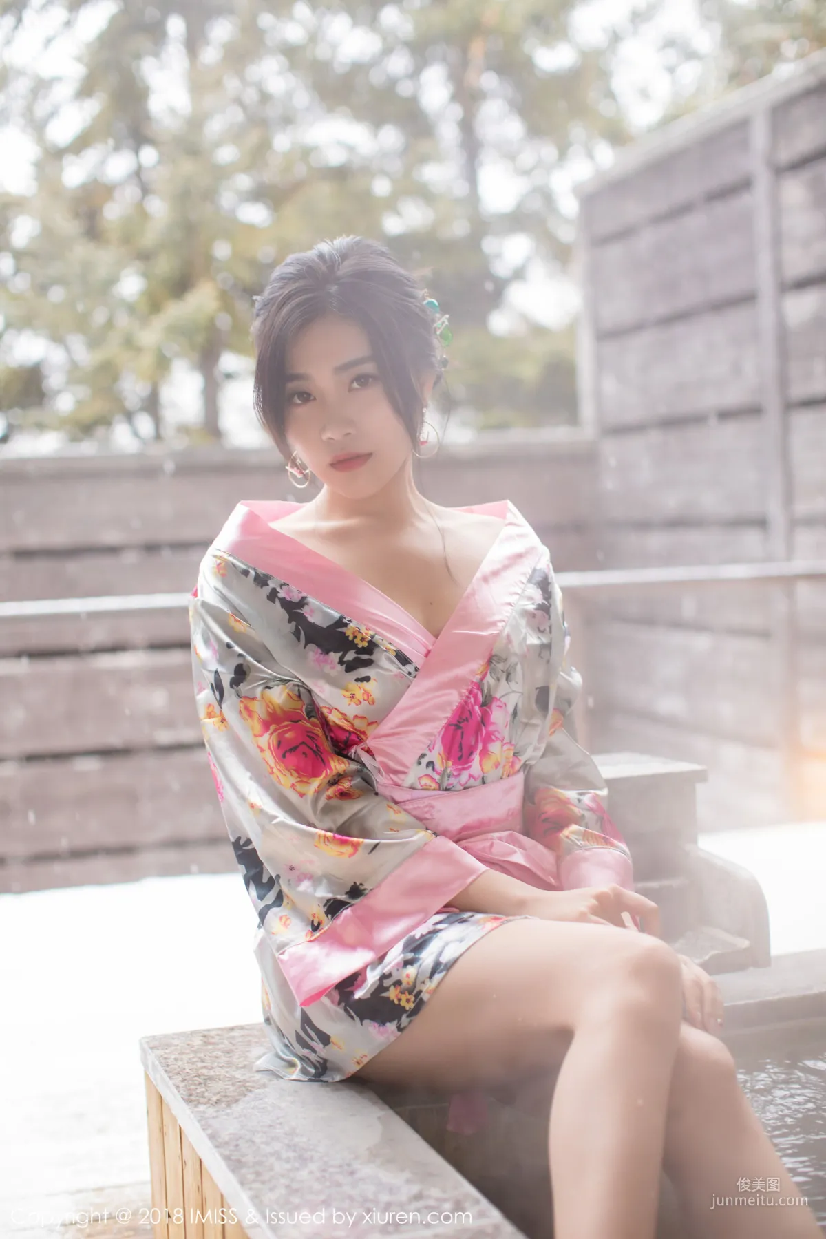 许诺Sabrina《浴池和服+蕾丝美腿》 [爱蜜社IMiss] Vol.221 写真集1