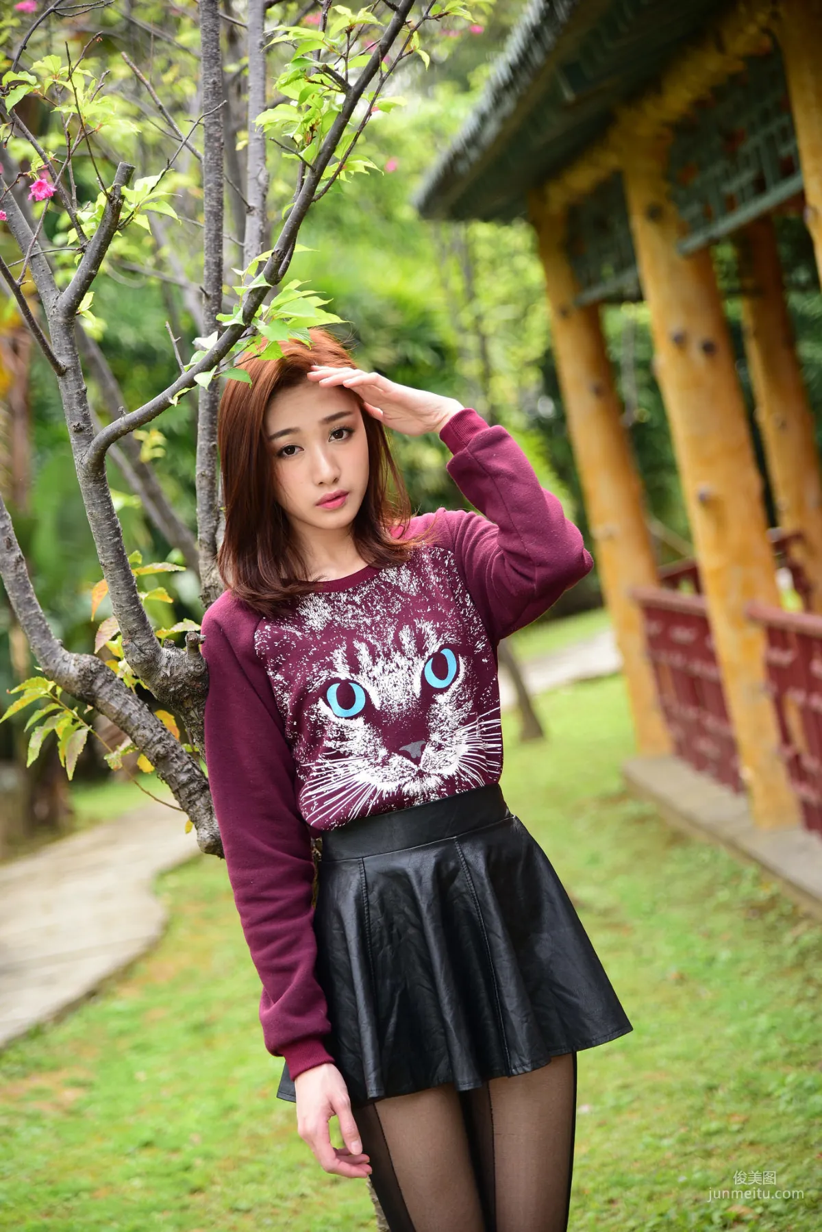 [台湾嫩模] 段璟乐/璟樂《雙溪公園 外拍（三套服装）》 写真集4