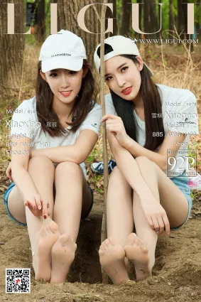 腿模雪糕&筱筱《戶外絲足》 [麗櫃LIGUI] 美腿絲足 寫真集