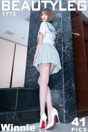 腿模Winnie《學生制服+吊帶連衣裙》 [Beautyleg] No.1772 寫真集