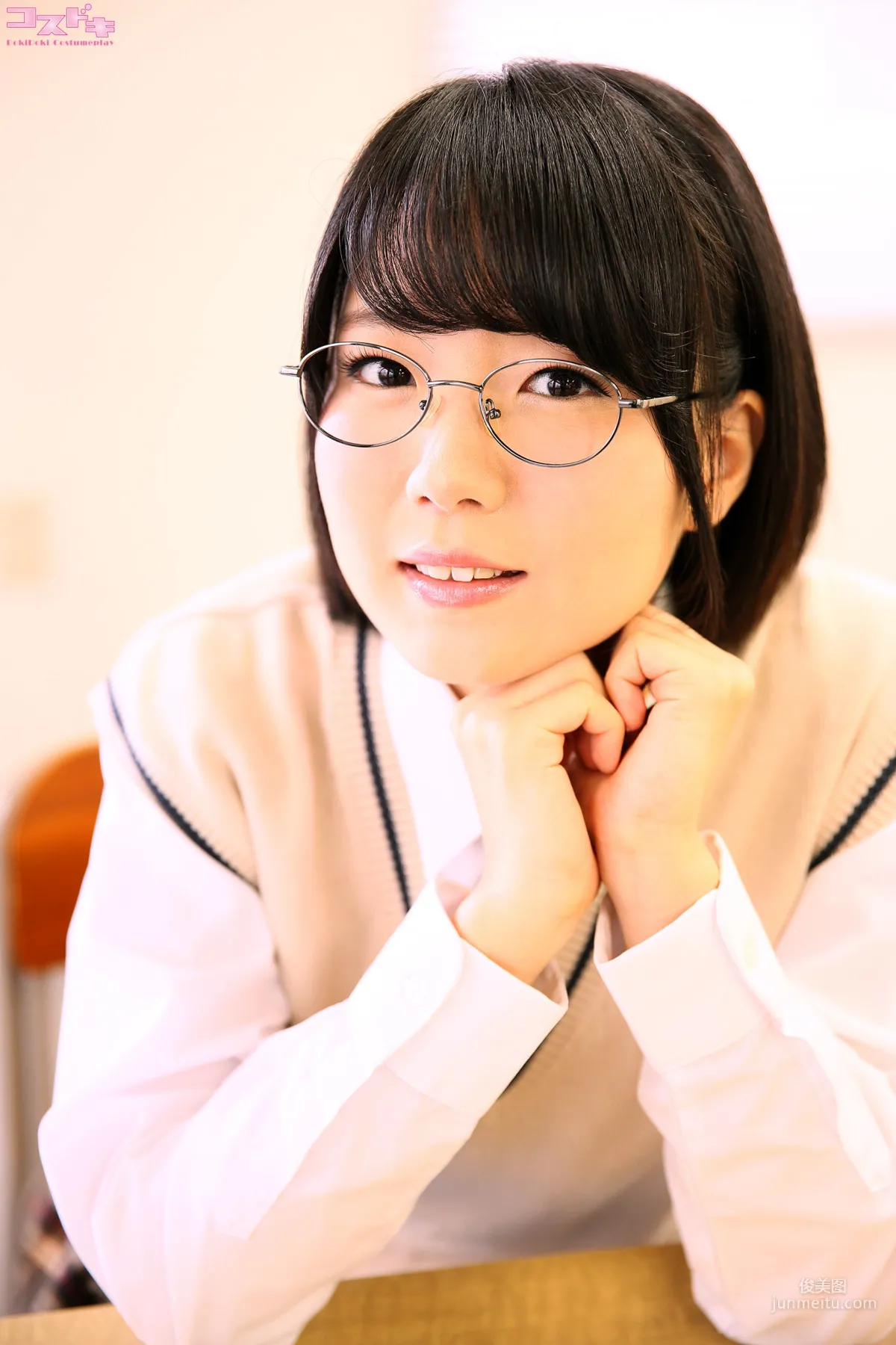 美咲光(美咲ヒカル) misakihikaru_pic_seifukumegane1+2 [Cosdoki] 写真集10