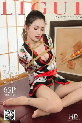 甜甜《繩藝捆綁絲襪人體攝影》 [麗櫃美束] 寫真集
