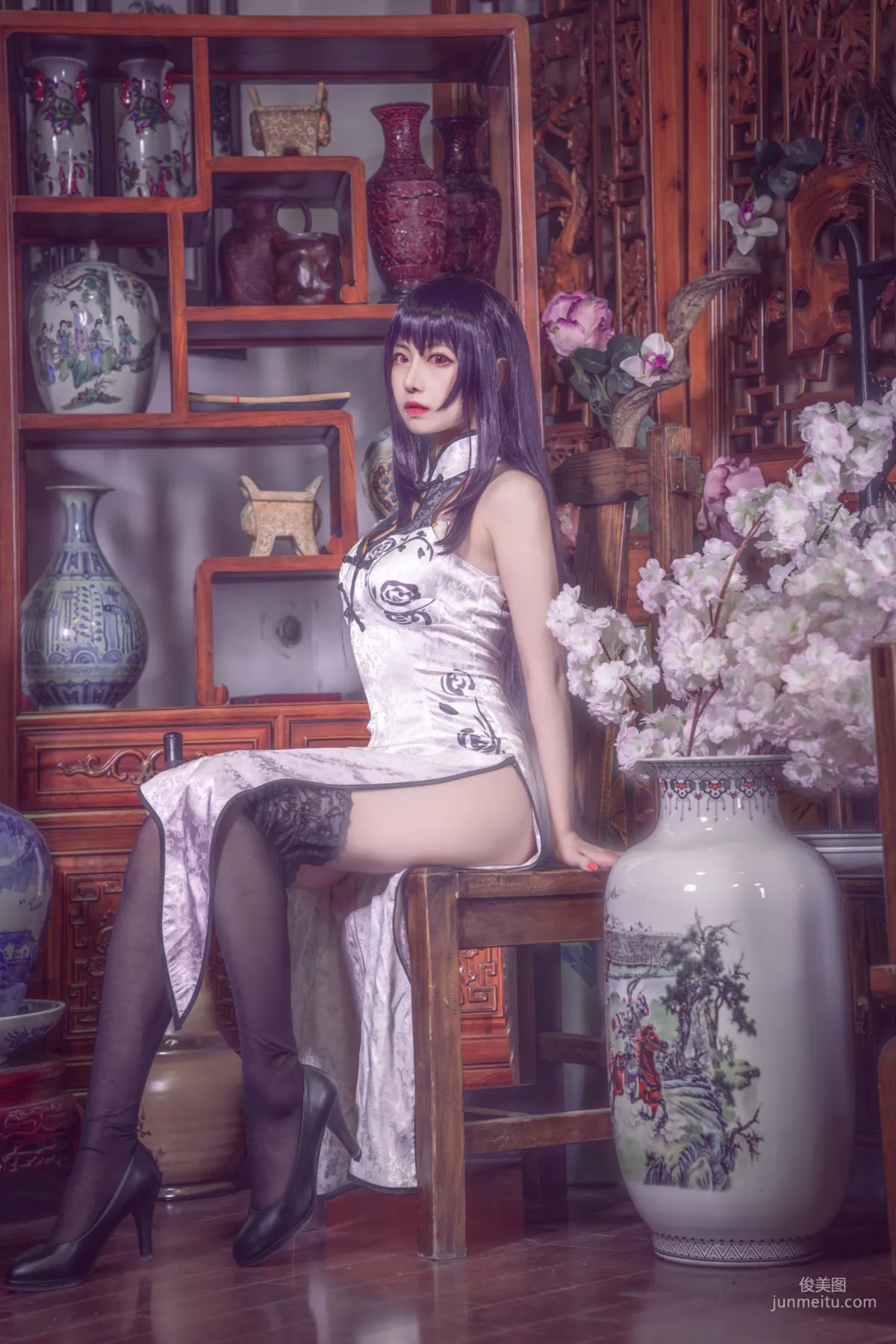 Shika小鹿鹿《学姐旗袍》 [COSPLAY福利] 写真集7