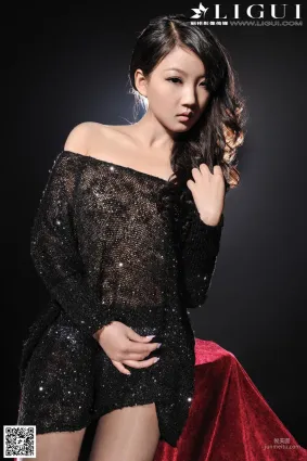 [麗櫃LiGui] Model 司琪《貴美人黑絲美足》美腿玉足寫真圖片