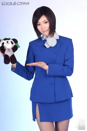Model 慕子《高跟美絲空姐之福娃女王之戀》 [麗櫃LiGui] 絲足寫真圖片