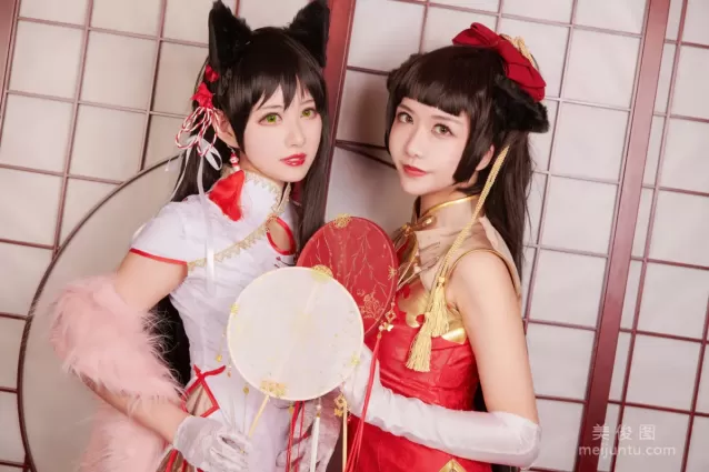 源紗希喵喵喵&amp;Meiyi_燭墨 《犬獒旗袍》 寫真集