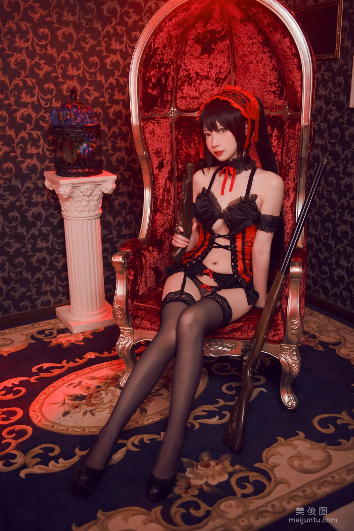 [COS福利] 大胸萌妹妖少you1 《时崎狂三》 写真集1