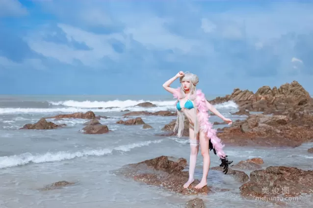 [Cosplay] 二佐Nisa - 碧藍可畏泳裝 寫真集