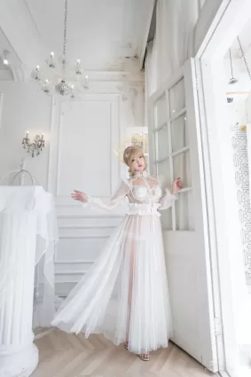 [Cosplay] 萌系小姐姐-白烨- - 珍珠花嫁
