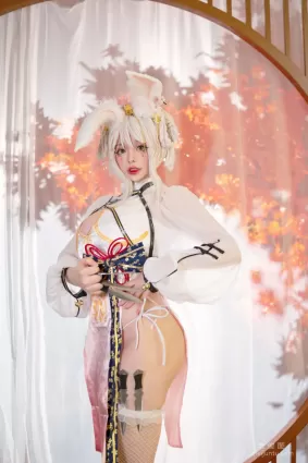 [Cosplay] NinJA阿寨寨 - 肉肉大白兔