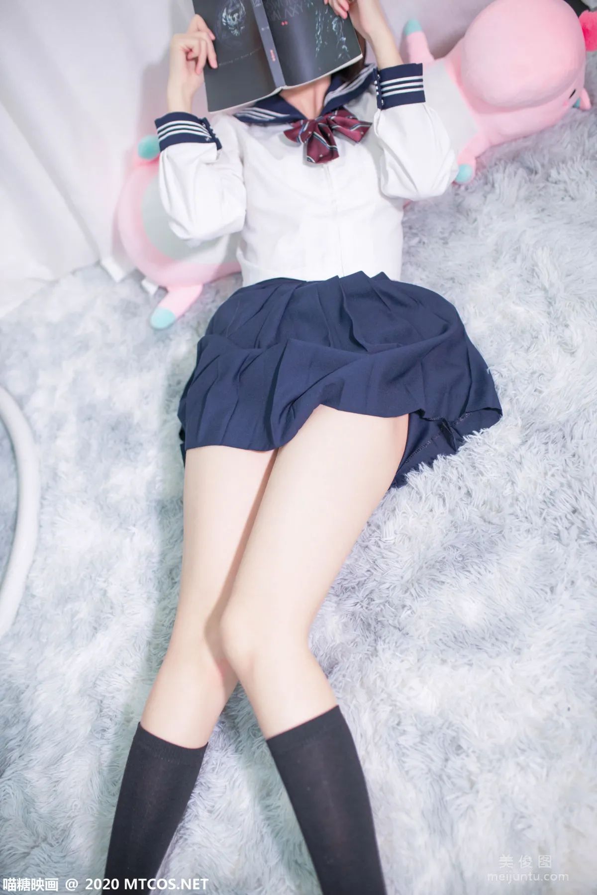 [喵糖映画] VOL.349 居家JK制服 写真套图1