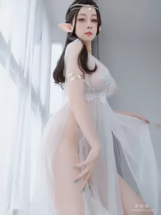 Coser小姐姐白銀 - 精靈寶石内衣 套圖