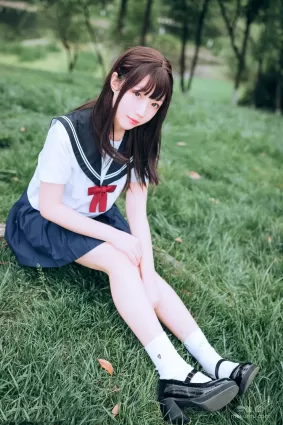[喵糖映畫] VOL.446 綠意JK 寫真套圖