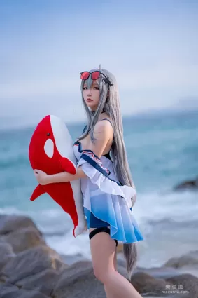 [COS福利] 星之遲遲 - 明日方舟《斯卡蒂》 寫真套圖