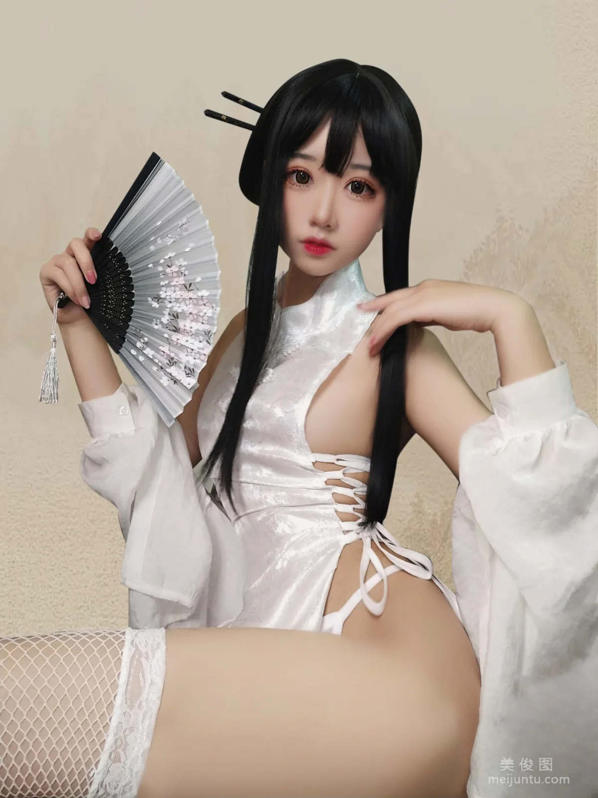 [网红COSER] 猫君君MaoJun - 绑带旗袍1
