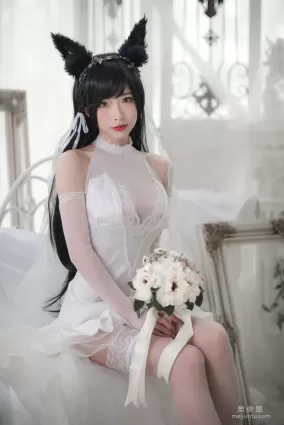 [COS福利] 尤物清水由乃 - 愛宕婚紗