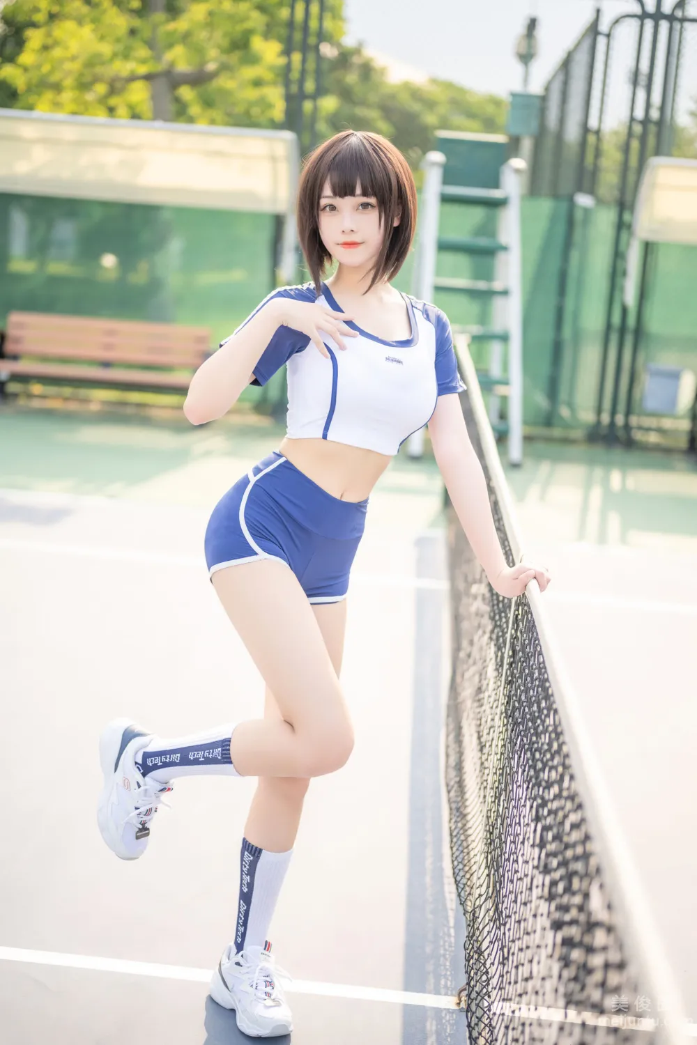 [网红COSER写真] 蜜汁猫裘 - 体操服1